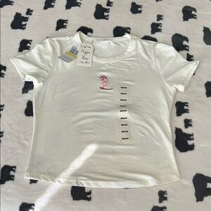 Hippie rose boot White T-Shirt